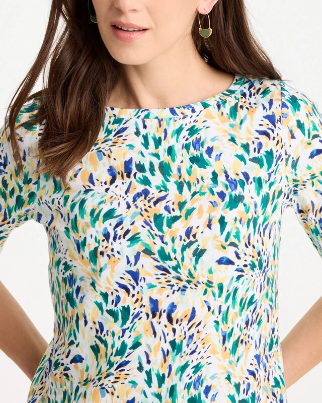 Leafy Swamp Pima Elbow Sleeve Tee - image 4